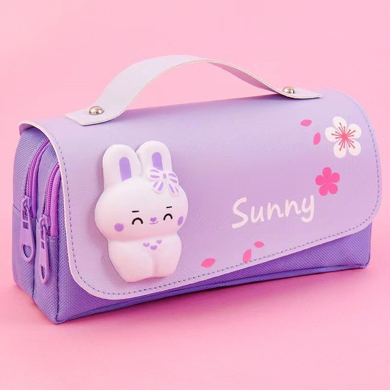 

Kawaii Large Pencil Case Canvas Pencil Bag Stationery Storage Bags Cute Pencil Bag Girl Gift School Supplies School Stationery