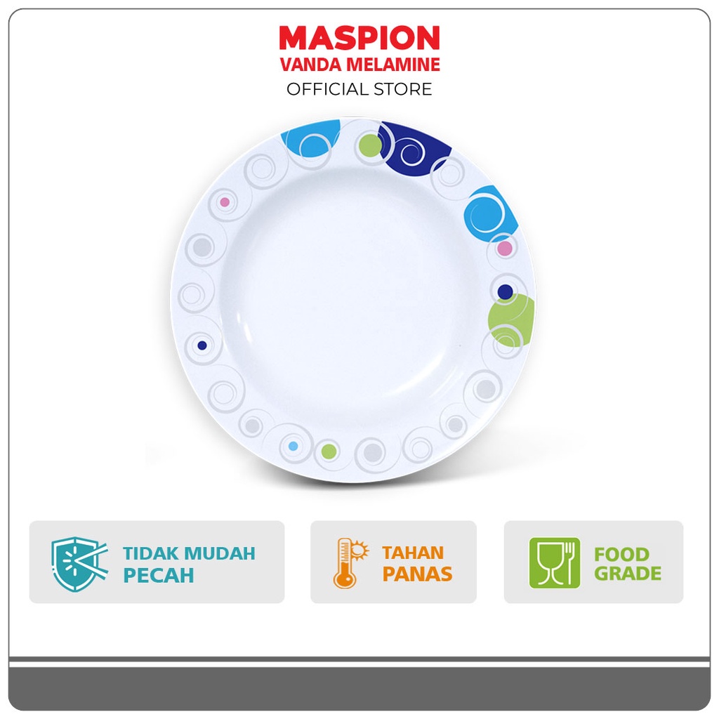Maspion Vanda Melamin Piring Makan 9 Inch