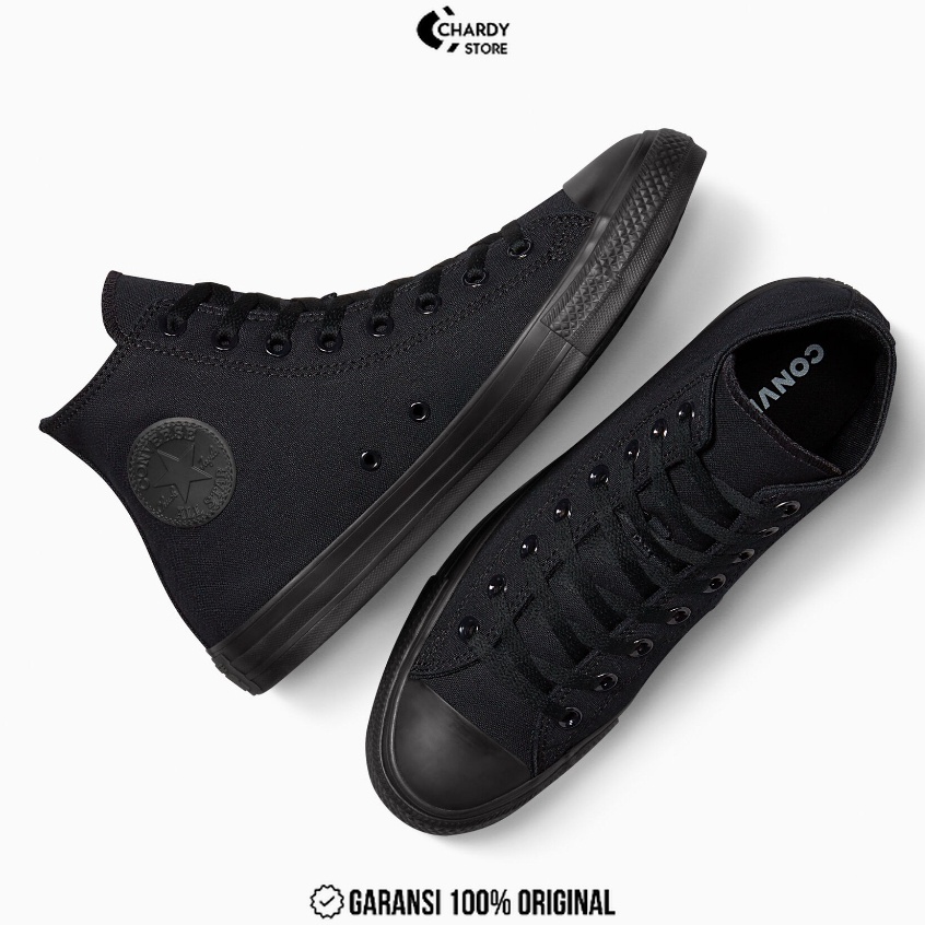 Sepatu Sneakers Unisex CONVERSE CT AS High Mono Black Original M3310