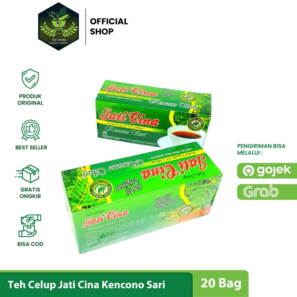 

KENCONO SARI - Teh Celup Daun Jati Cina ASLI