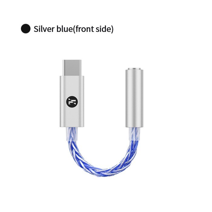 Terlaris ✨-JCALLY JM6 Pro Hires DAC CX31993 Type C to 3.5mm Adapter Converter - Silver Blue