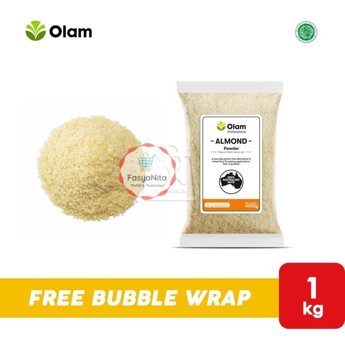 

Almond Powder OLAM / Almond Meal Fine / Bubuk (Pack Asli 1 Kg) - FasyAnita Mart Denpasar