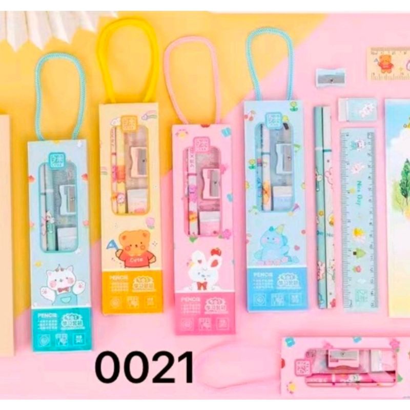 

Set Alat Tulis 5 in 1 Karakter Mini Stationery Paket Alat Tulis 0021