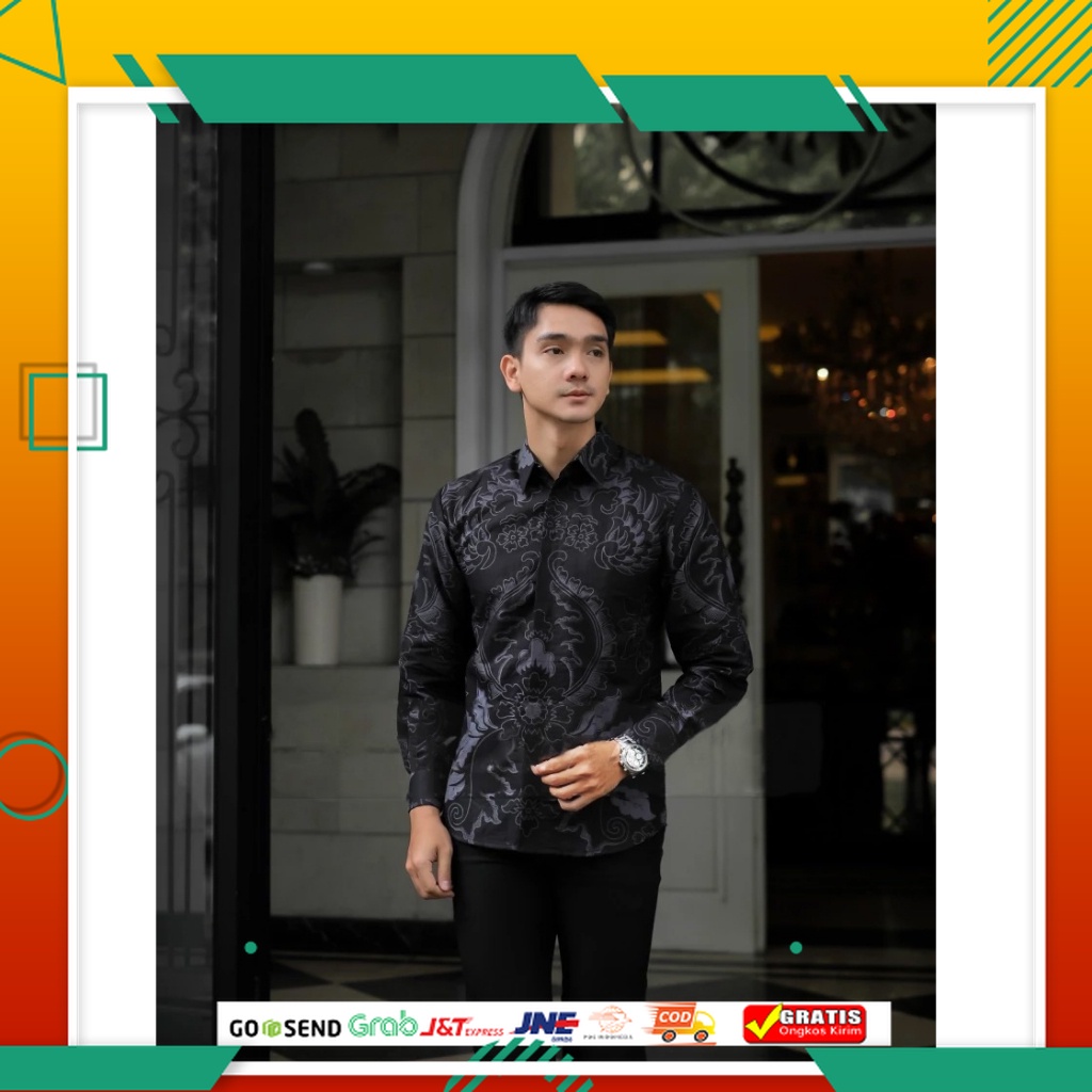 BAJU BATIK PRIA KEREN MODEL BARU /batik pria lengan panjang terlaris# atasan batik lapis furing terb