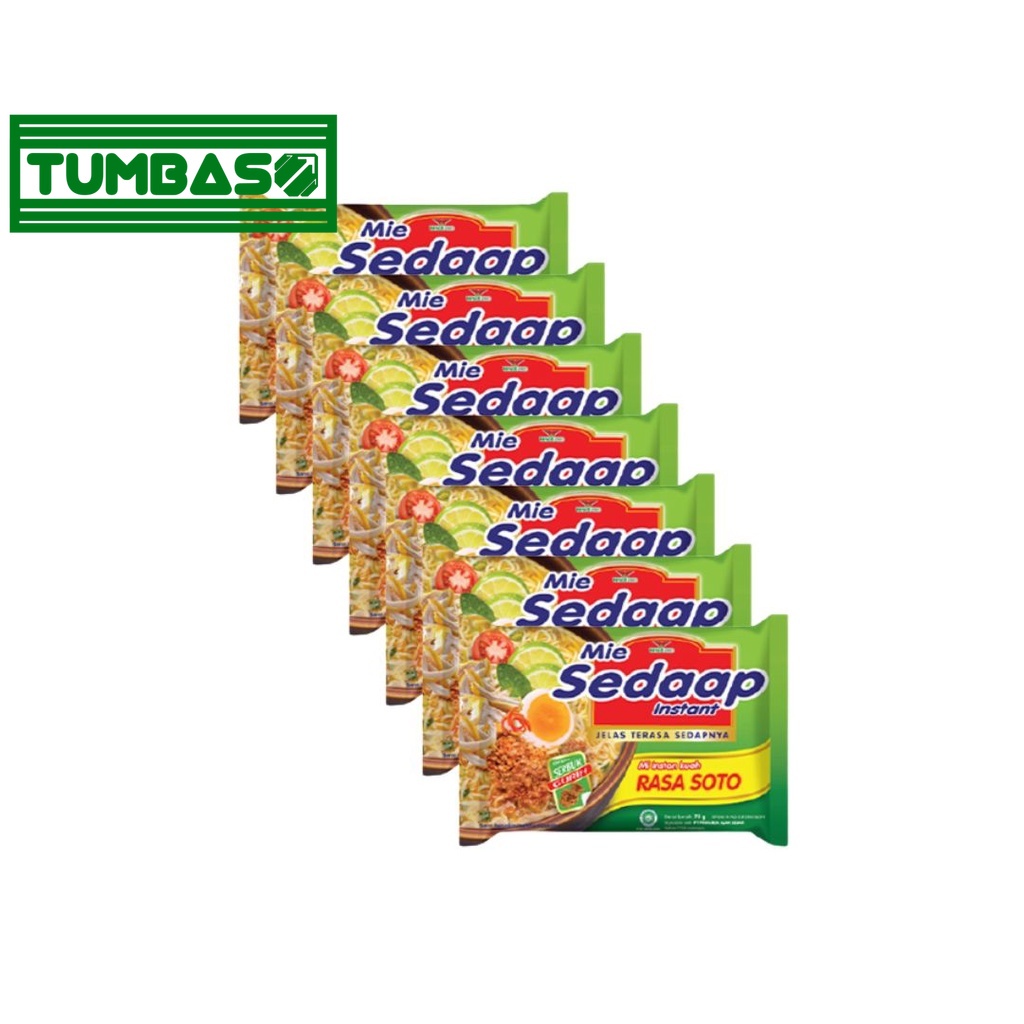 

Tumbaso Mie Sedaap Instan Kuah Rasa Soto 7 x 75 gr