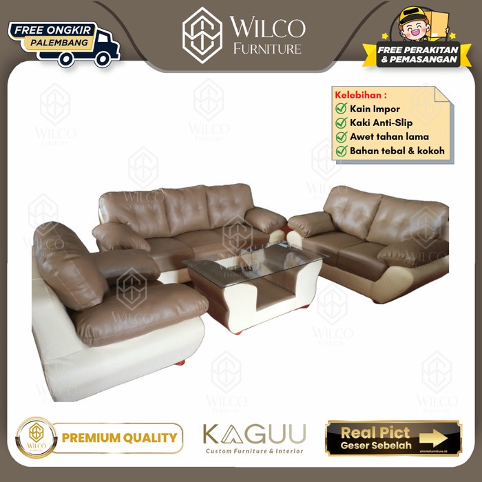 sofa 321 minimalis / Sofa Ruang Tamu Minimalis Coklat