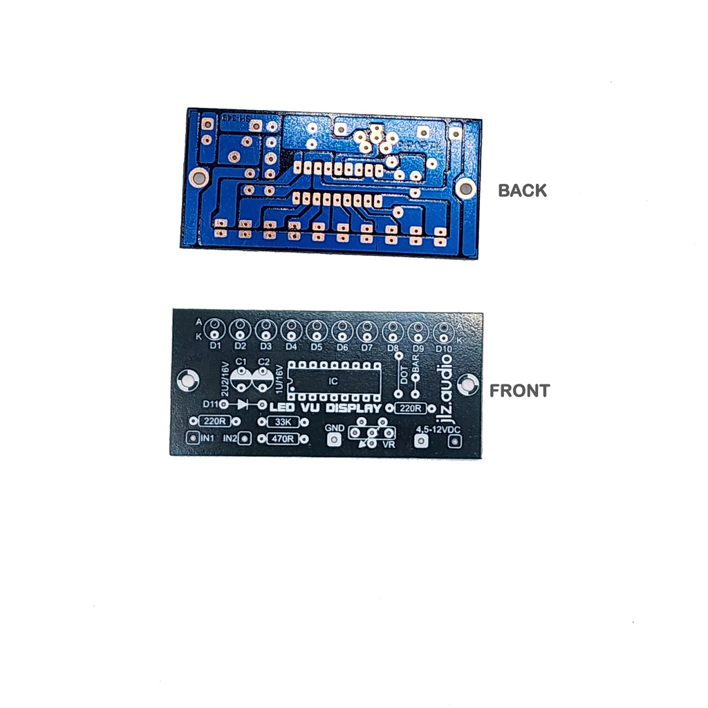 audiosby-PCB LED VU Display LM3915 S-047