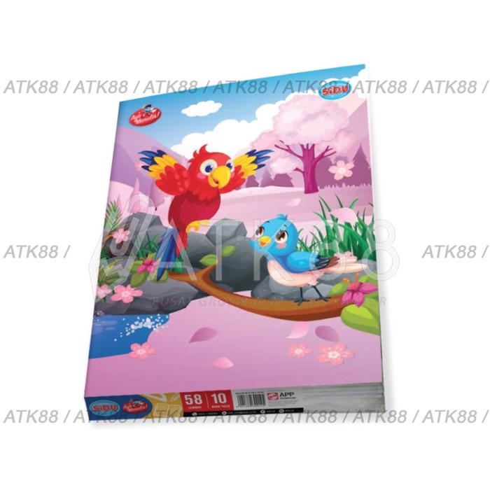 

Buku Tulis SIDU Sinar Dunia 58 Lembar Pak isi 10 Buku - 1 Pak - SIDU 58