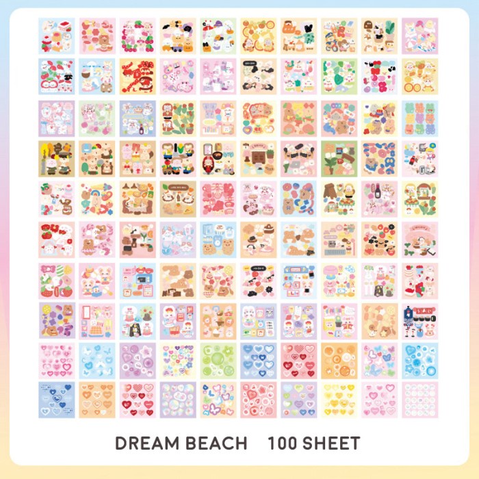 

Dreamland in a Box 100pc Deco Stickers Collection Box Set - Sticker - ButterBearDiary