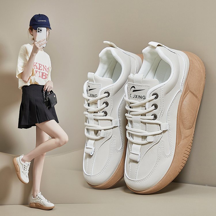 POS 106 Sepatu Sneakers Wanita Tali Fashion Kasual Korea Wanita Premium