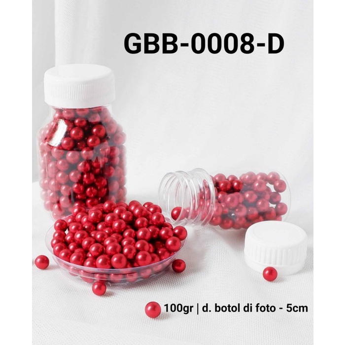 

Promo Bisa COD GBB-0008-D Sprinkles sprinkle sprinkel 100 gram mutiara metalik merah