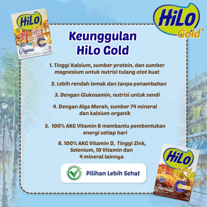 

✨PROMO✨ -HiLo Gold Vanilla 500gr - Susu Tinggi Kalsium