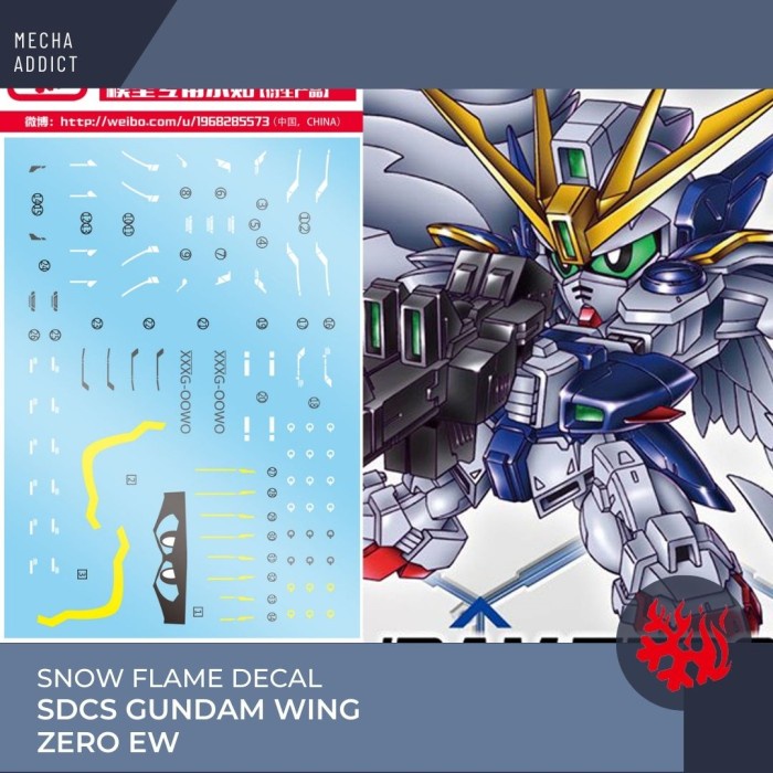 Water Slide Decal SDCS GUNDAM WING ZERO EW by Flame Snow