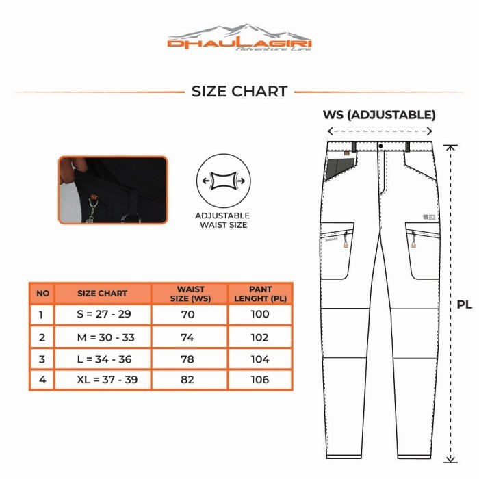 Celana Panjang Gunung Outdoor Dhaulagiri SAGARA Long Pants Quick Dry