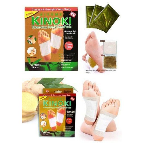 KINOKI ISI 10 PCS PERBOX KINOKI PENYERAP RACUN / KOYO TEMPEL KAKI