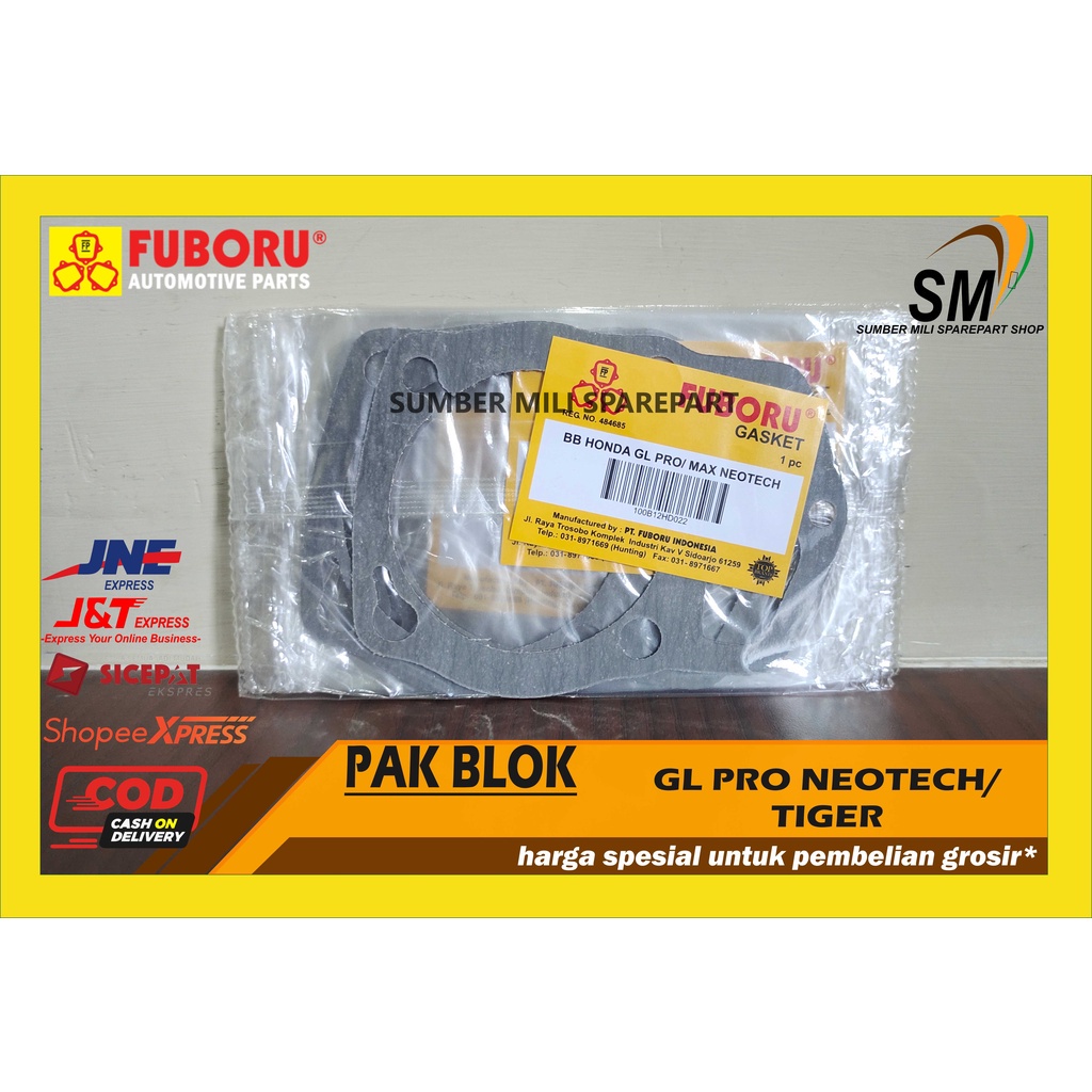 GASKET/ PAKING BLOK BAWAH TIGER/GL PRO NT / MAX NT FUBORU