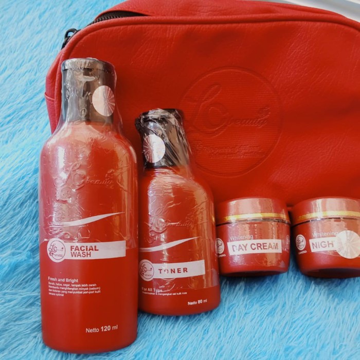 Lc Beauty Kemasan Lama Skincare Paket Toner Original 100%