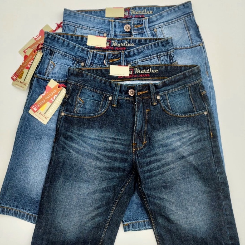 BJ34DS Celana Jeans Pendek Pria Original 100% Louis Martine  Asli Jins Pendek Cowok Lois Model Terbaru 2023