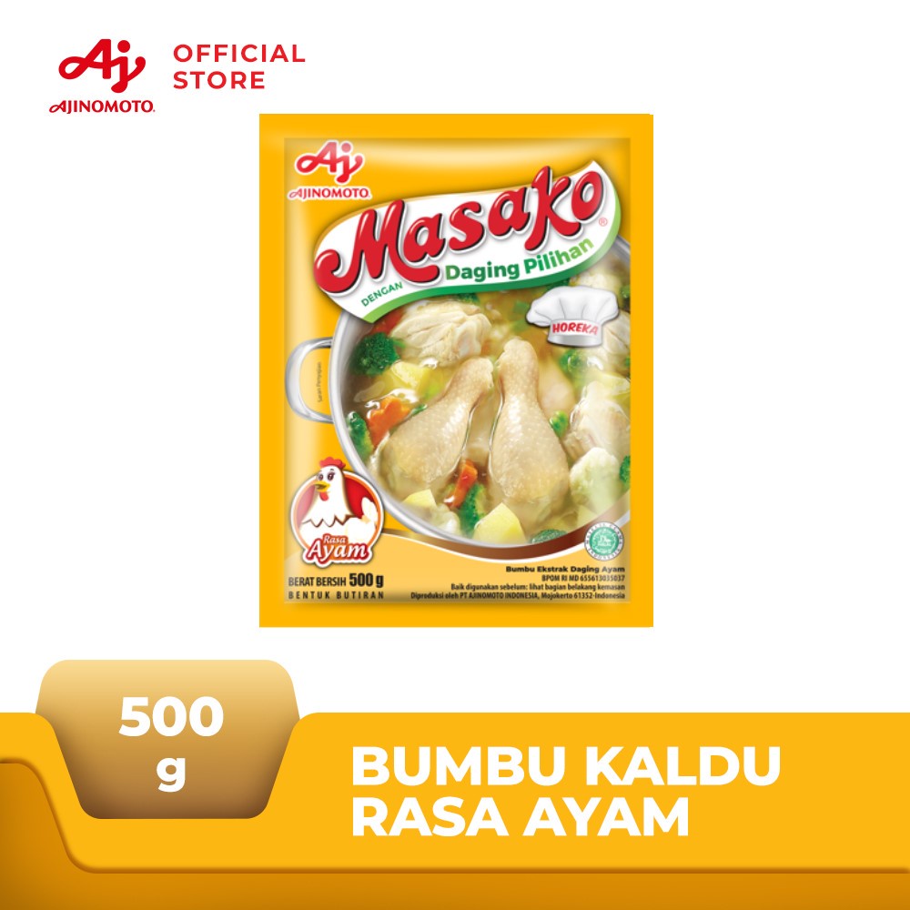 

Masako® Bumbu Kaldu Ayam Penyedap Rasa 500g