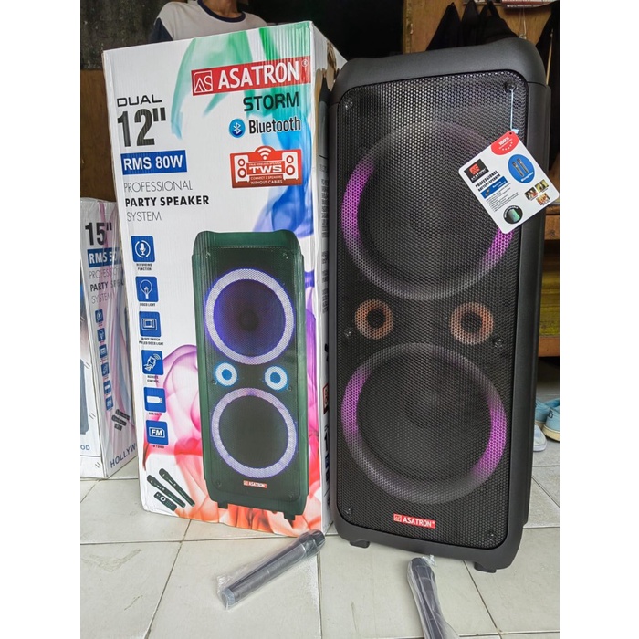 High Quality Speaker Bluetooth Karaoke Asatron Storm 12Inch Asatron NEW