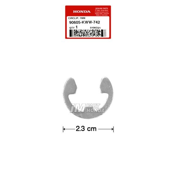 90605-KWW-742 Clip Kancingan Kampas Ganda 7 MM Vario 110 PCX 125 150
