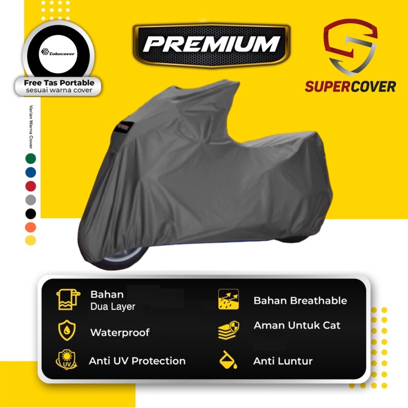 EY74F PREMIUM SARUNG MOTOR SUPER COVER COVER MOTOR SUPER COVER WATERPROOF 115 150-160 CC