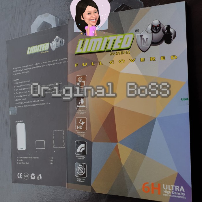 [ORIGINAL BOSS] LIMITED Full Cover Samsung S6 Edge Plus Clear Screen Guard Protector