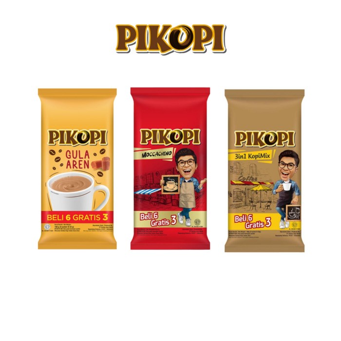 

[Kalimantan] PIKOPI Gula Aren - Moccachino - 3in1 Kopi Mix Kemasan Bag