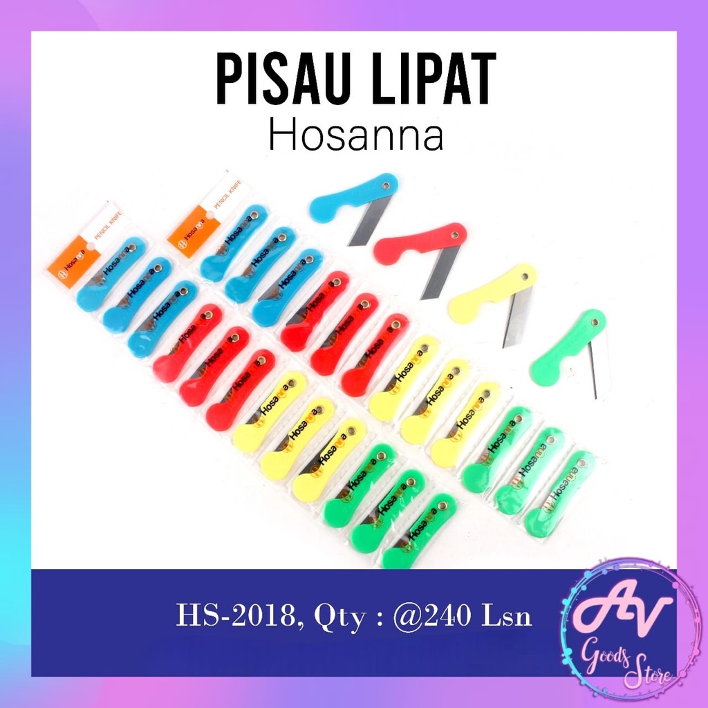 

Pisau Lipat Renteng isi 12pcs / Pemes Renteng (12buah) / Pisau Mini