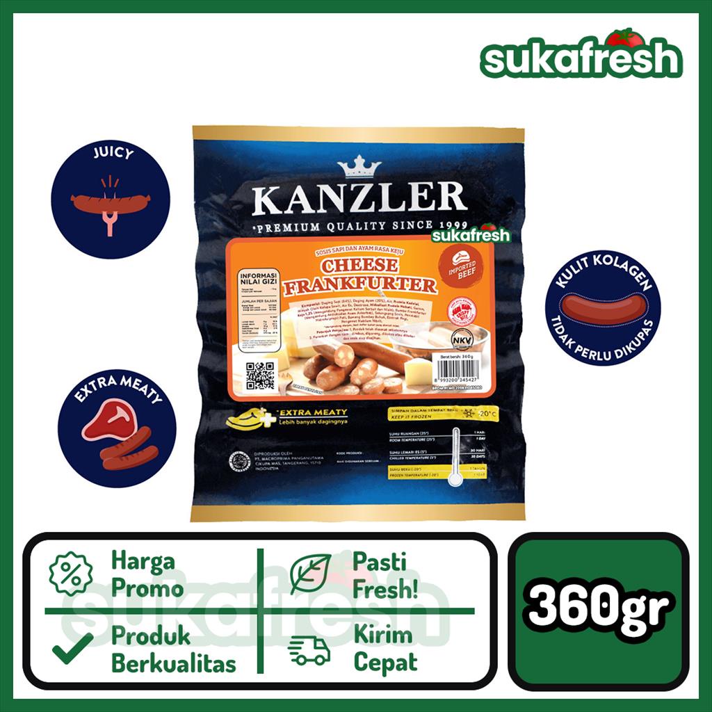 

Kanzler Sosis Sapi & Ayam Cheese Frankfurter 360gr