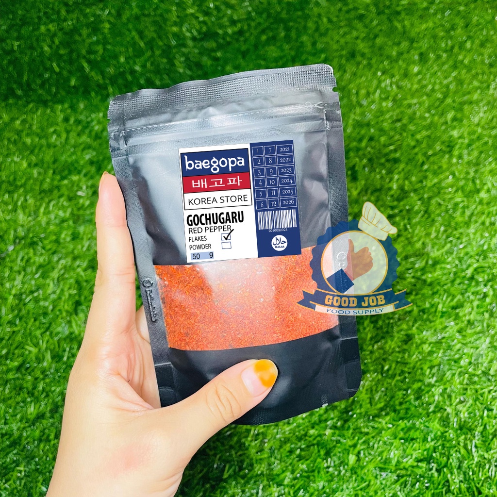 

GOCHUGARU Cabai Korea Kasar Kimchi 50 g │ Cabe Bubuk Kering Chili Flakes