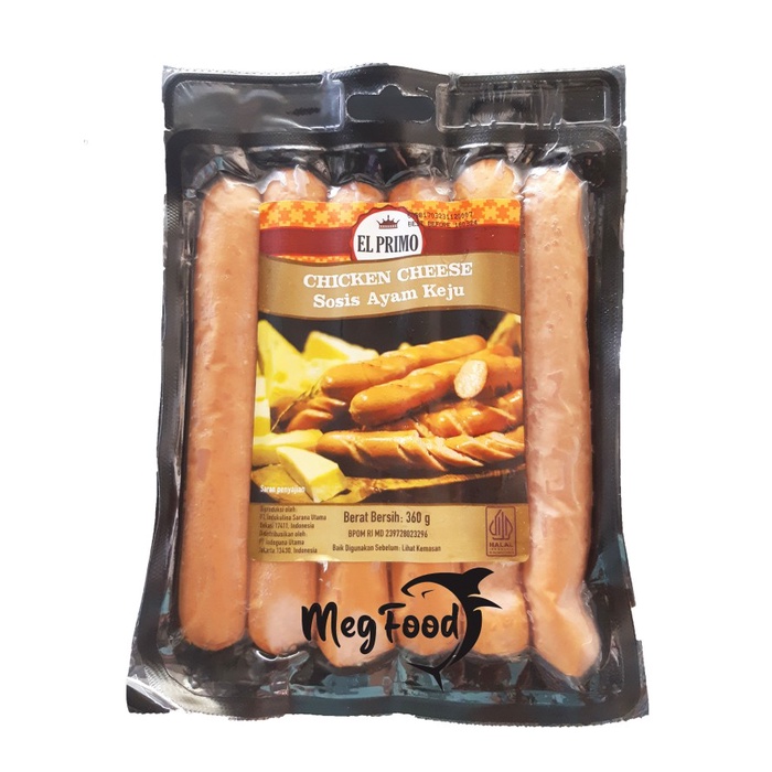 

El Primo Chicken Cheese Sausage | Sosis Ayam Keju 360g