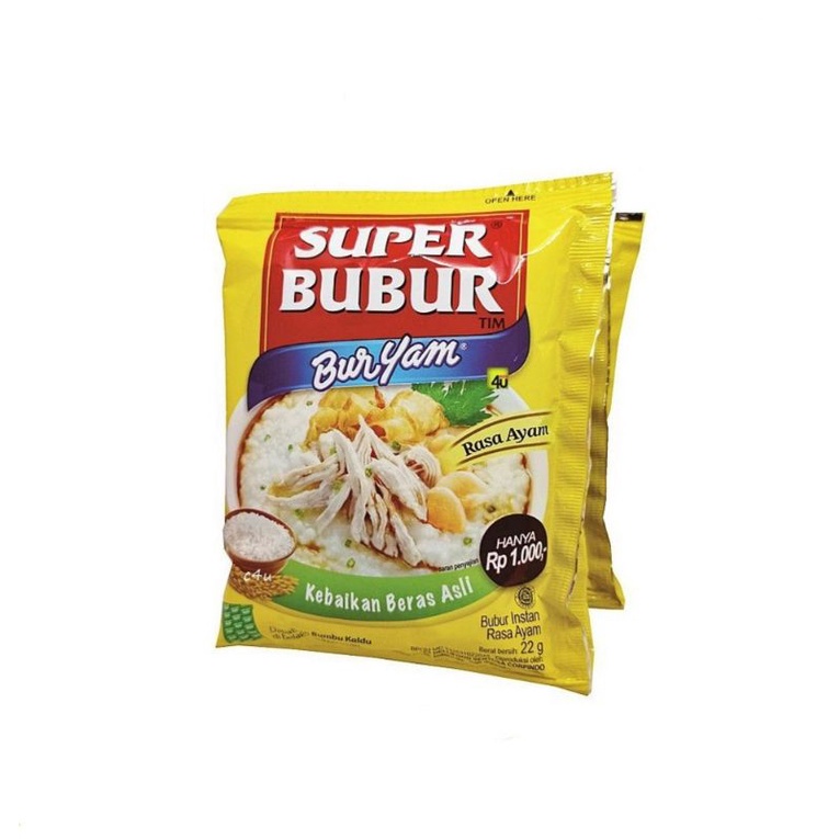 

BURYAM Bubur Ayam Instan Siap Seduh 22gr Renteng Isi 10pc Sachet