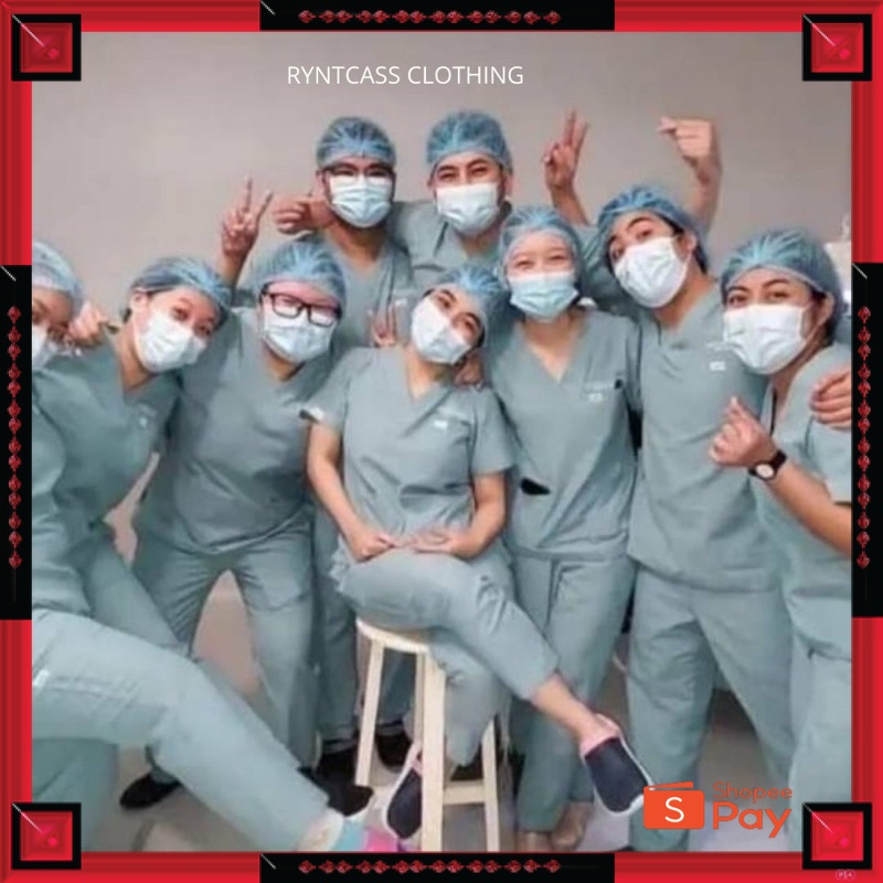 12.12 SERAGAM SALE / [Bisa COD]Hijau Wardah SAGE Baju OK OKA / Seragam Jaga Perawat /  Baju Oka Leng