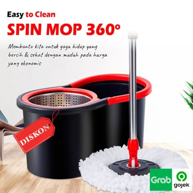 Spin Mop Alat Pel Stainless