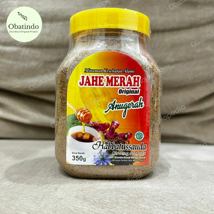 

Ready COD Jahe Merah Asli Anugerah | Jahe Merah Plus Habbatussauda ANUGERAH Kemasan TOPLES 350 Gr | Jahe Merah murni Membantu mengatasi Rheumatik, Perut Kembung / Masuk Angin, dll