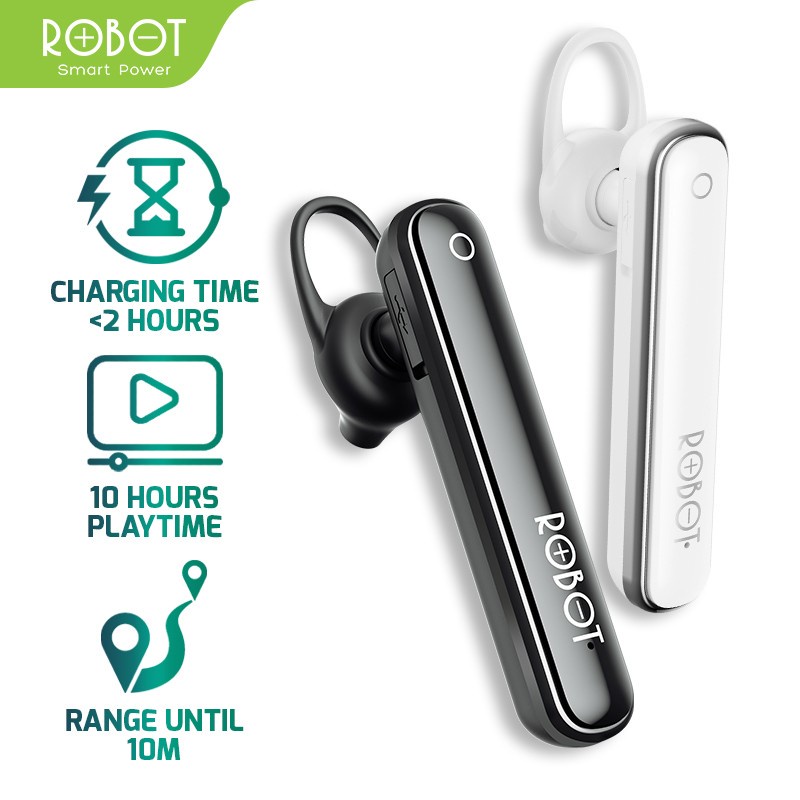 HEADSET BLUETOOTH Earphone ROBOT Talk 10  Sporty Universal ORIGINAL - Garansi 1 Tahun By VIVAN