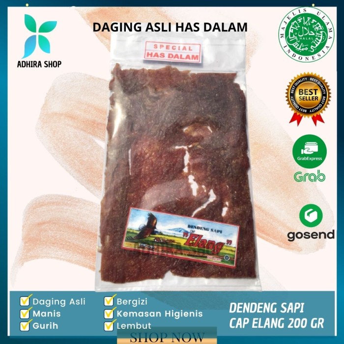 

Dendeng Sapi Spesial Has Dalam Cap Elang Asli Original 200 gr