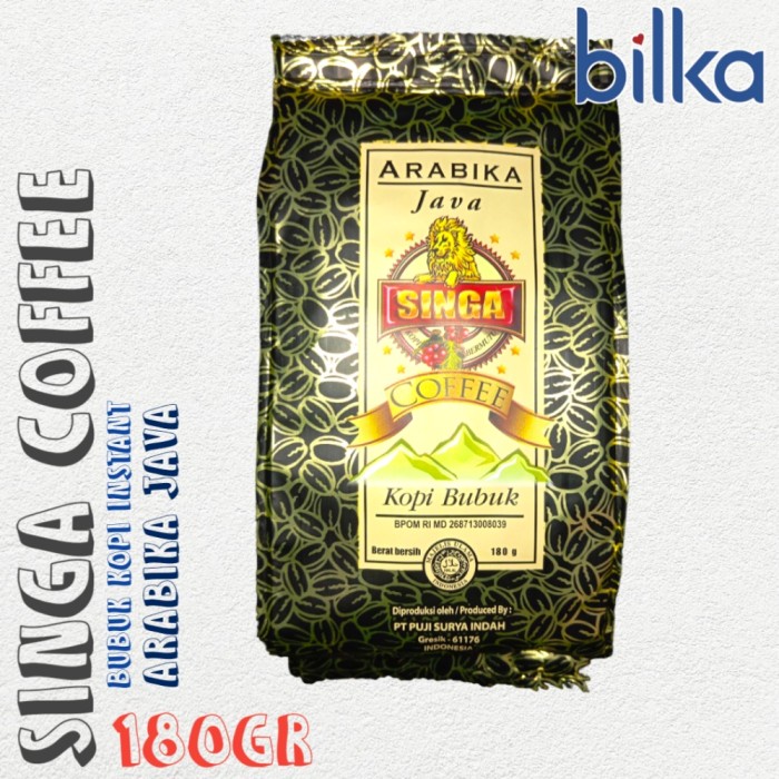 

KOPI BUBUK CAP SINGA ARABIKA JAVA 180 GRAM