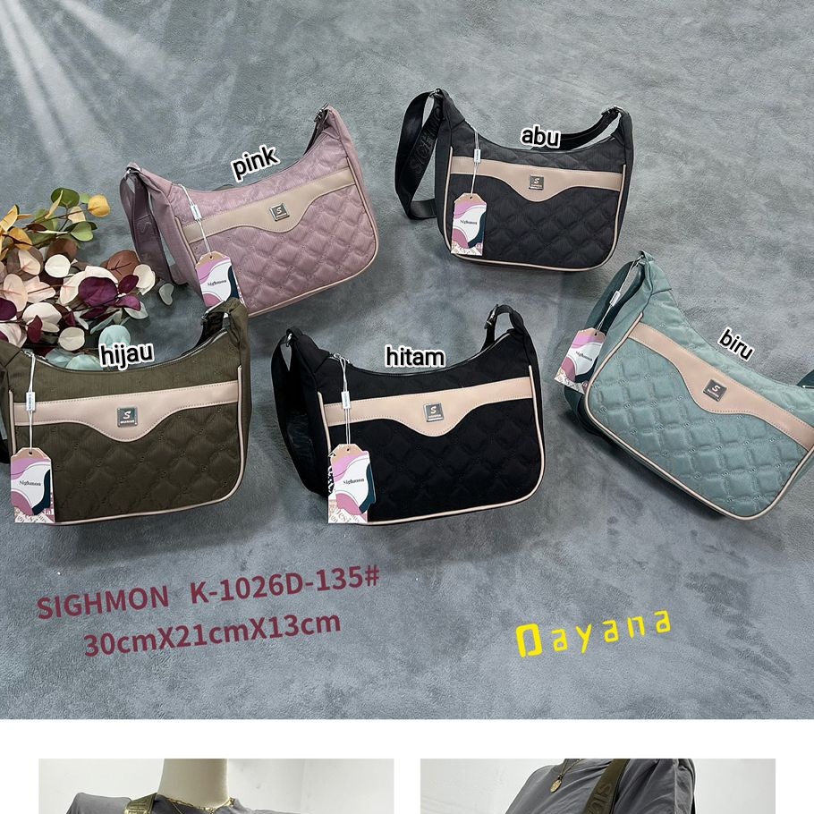 Sighmon 1026D Tas selempang wanita kekinian sling bag cewek import murah