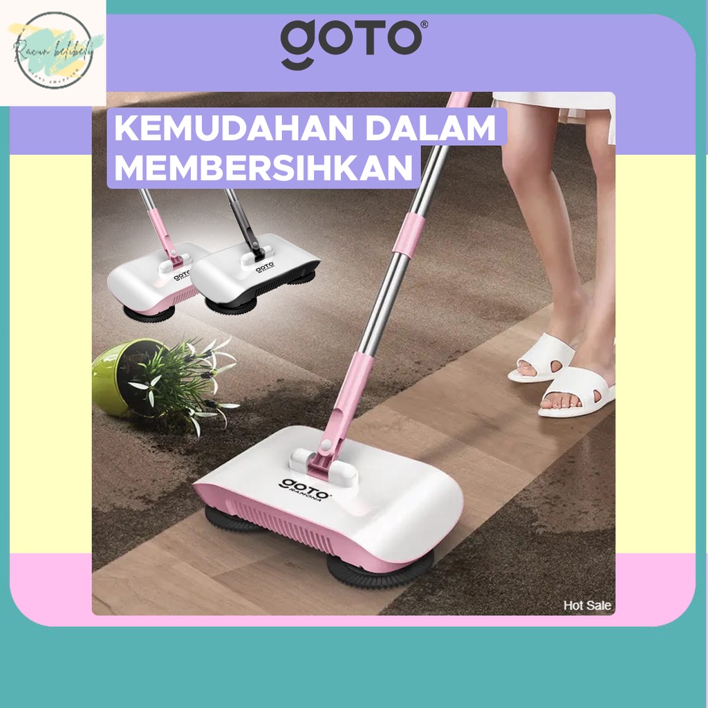 Alat Penyedot Debu / Goto Ramona Broom Sapu Pel Pembersih Lantai Otomatis Penyedot Debu