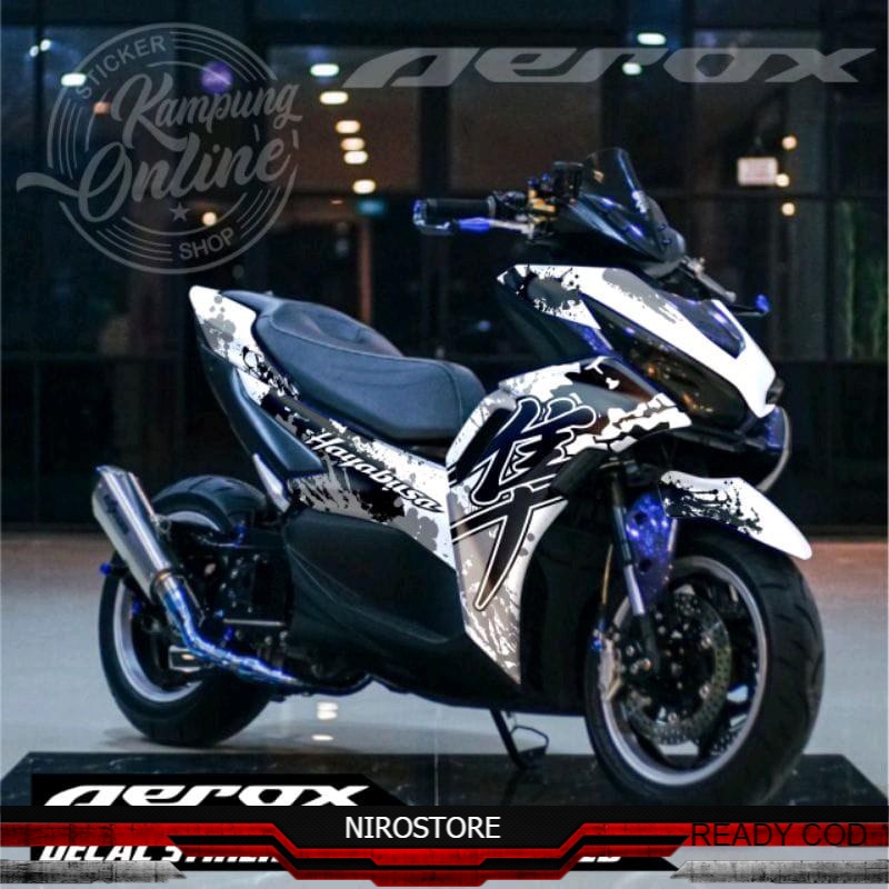 striping aerox new connected 155 sticker aerox 155 new full body decal aerox full body