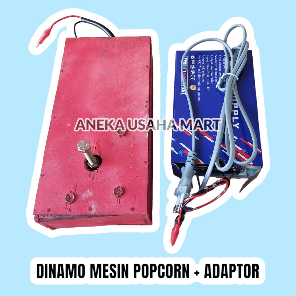 PAKET DINAMO MESIN POPCORN + ADAPTOR