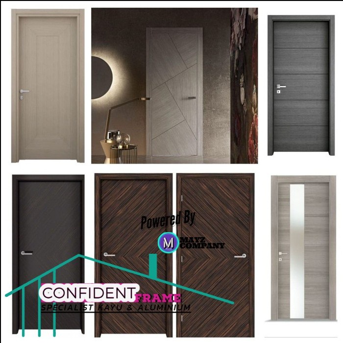 Daun Pintu HPL Custom/Pintu Lapis HPL/Pintu Kamar/Pintu Apartemen/Kantor