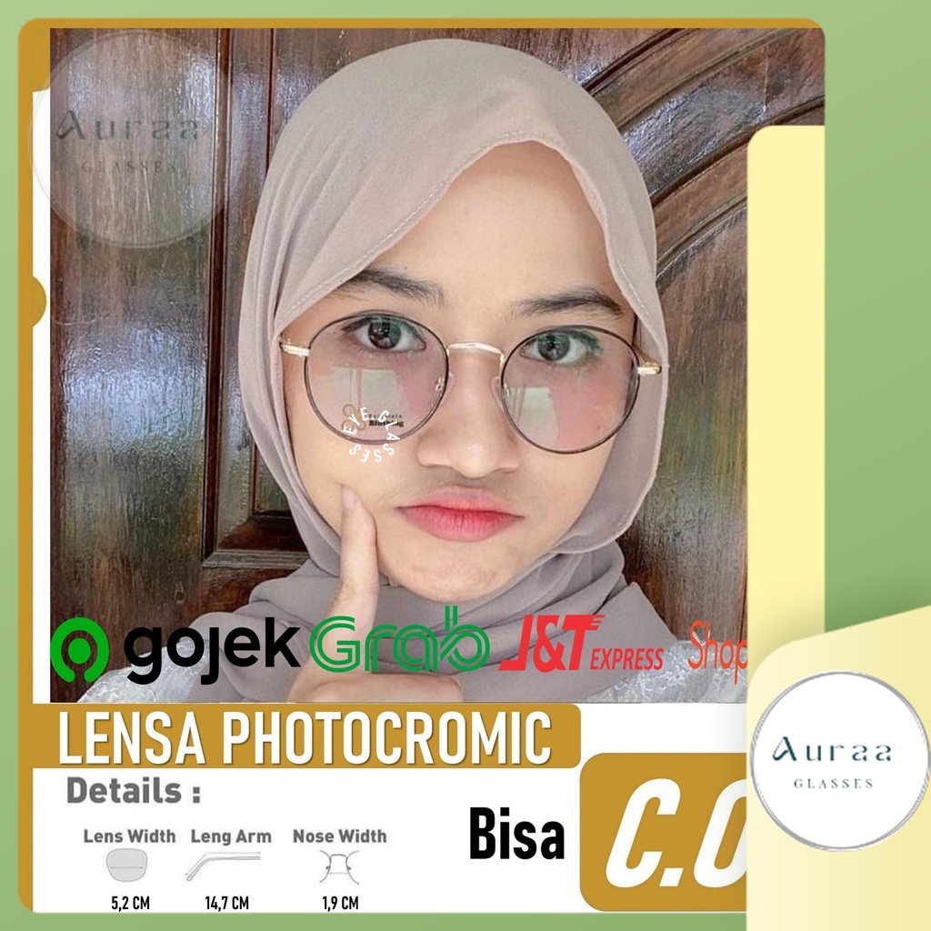 Kacamata Lensa Normal Photocromic 8213
