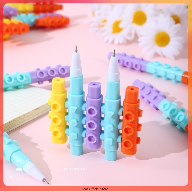 

PULPEN GEL BONGKAR PASANG / PENA CAIR MODEL LEGO / BOLPOIN UNIK BONGKAR PASANG