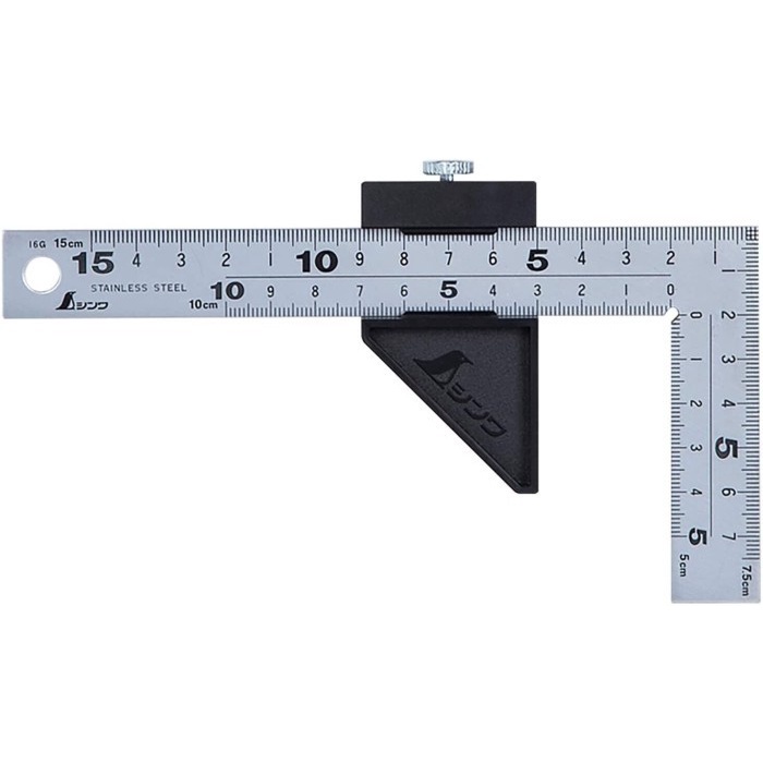 

Penggaris Siku 15cm 12433 SHINWA Carpenters Square With Stopper