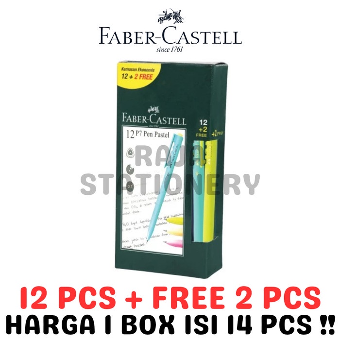 

FABER CASTELL BALL PEN P7 0.7MM BOLPEN CETEK PEN PENA FABER P7 BOX
