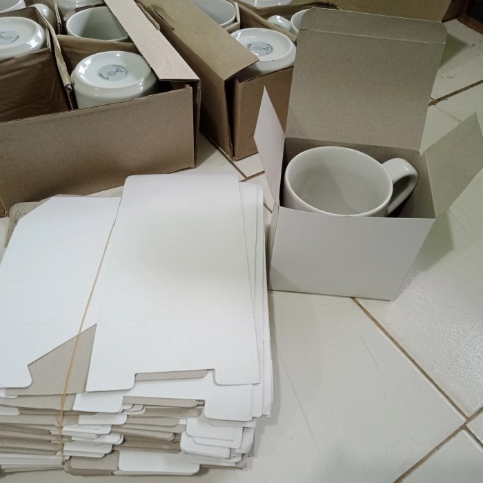 Dus Mug Putih Polos/ Box Mug