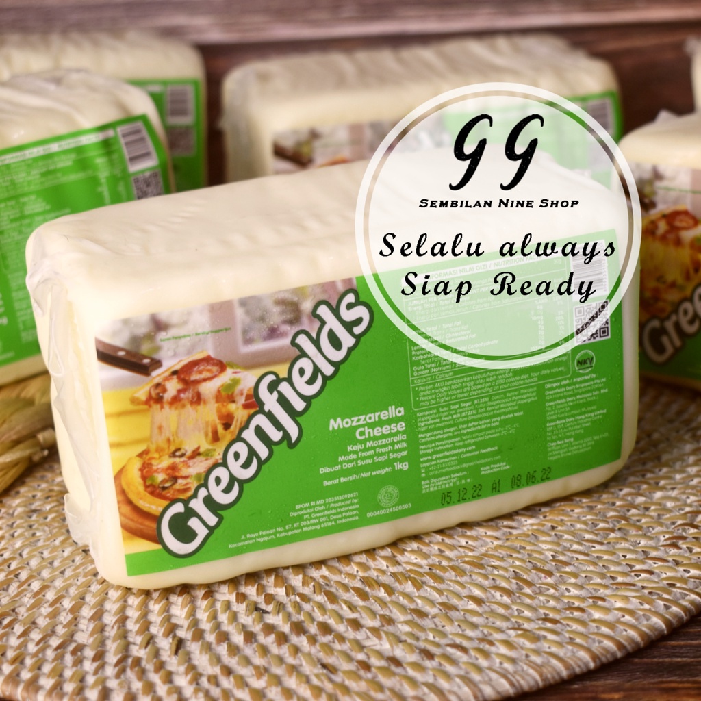 

Keju GREENFIELDS Mozzarella Cheese 1 KG Mozarela Mozzarela Mozarella